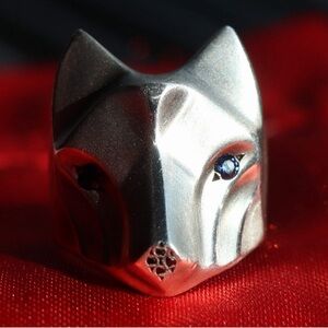 SALE -Handmade Wolf’s Head Ring